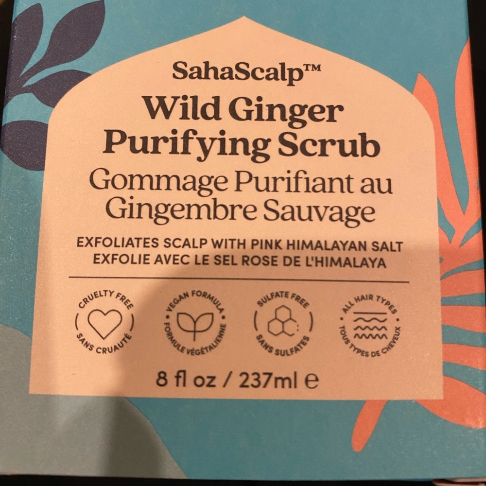 SahaScalp Wild Ginger Purifying Scrub - Blue and Orange